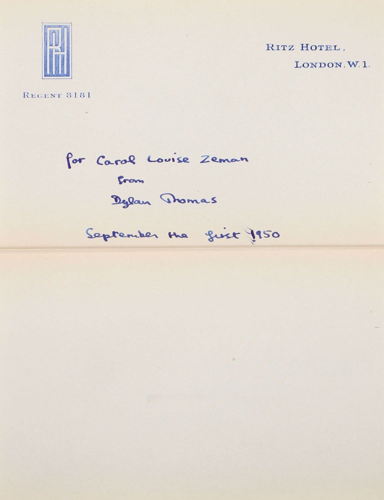 Selected Writings of Dylan Thomas. Introduction by John L. Sweeney