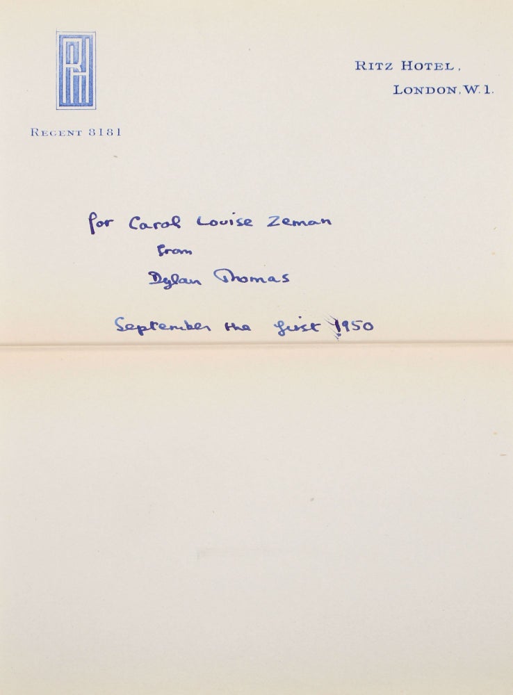 Selected Writings of Dylan Thomas. Introduction by John L. Sweeney