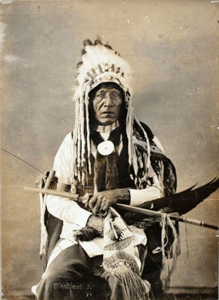 Item #365585 Portrait of Pehzi or Pah-Zhe, Known As John Grass, Also Called Waha-Canka-Yapi (Used...