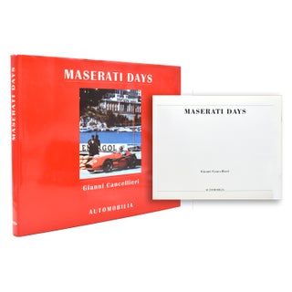 Item #365781 Maserati Days. Maserati, Gianni Cancellieri