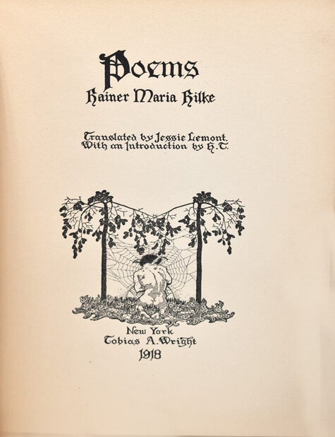 Poems. Introduction by H. T. Title-page and decorations by Dugald Stewart Walker