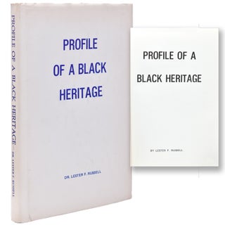 Item #366006 Profile of a Black Heritage. Dr. Lester F. Russell