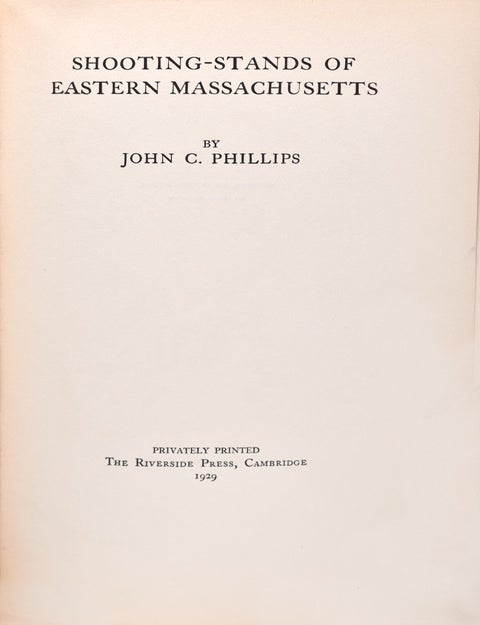 Shooting-Stands of Eastern Massachusetts (2/2)