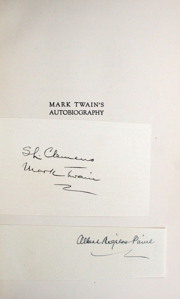 Mark Twain's Autobiography. With an introduction by Albert Bigelow Paine