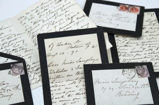 Item #366884 Three Autograph Letters, signed (“Isabel Burton”), to Miss Eliza Langley of...