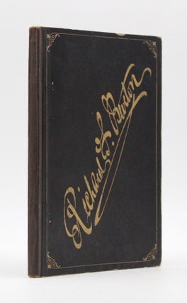 Item #366885 A Sketch of the Career of Richard F. Burton collected from "Men of Eminence", from...
