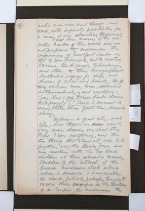 Item #366911 An American Angler in Australia]. Author’s Autograph Manuscript Draft. Zane Grey