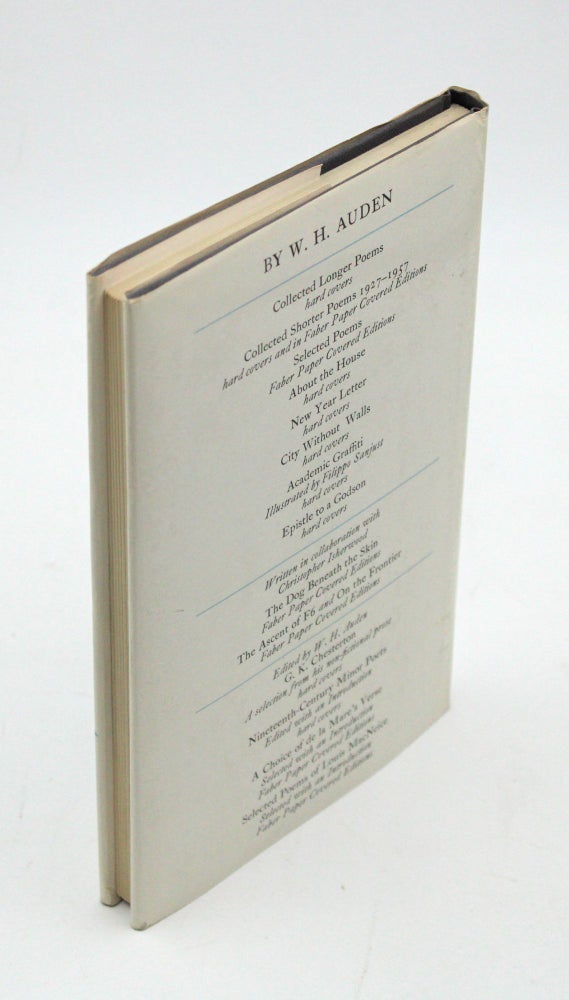 A Choice of Dryden’s Verse. Selected and with an introduction by W.H. Auden