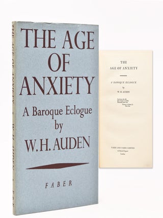 Item #366973 The Age of Anxiety. A Baroque Eclogue. W. H Auden