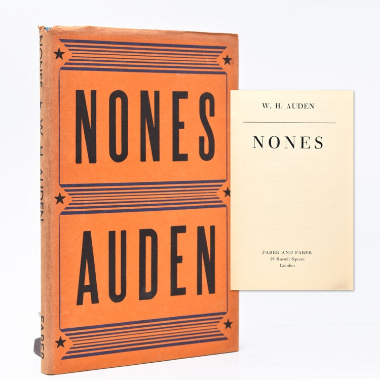 Nones - W. H Auden - First London edition