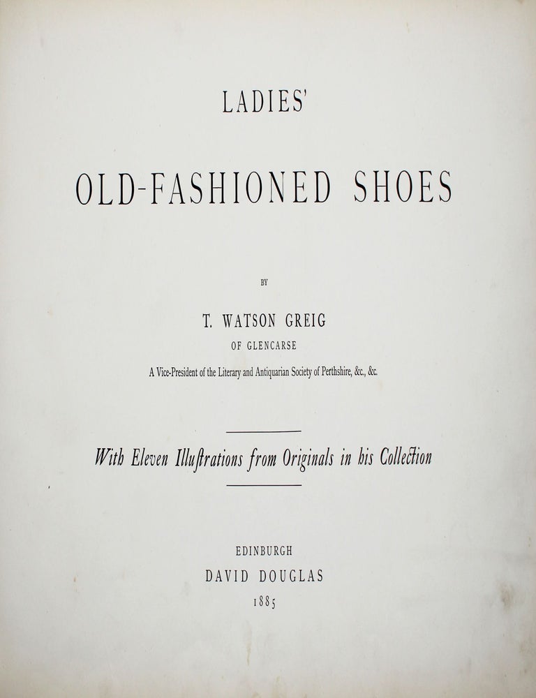 Ladies’ Old-Fashioned Shoes