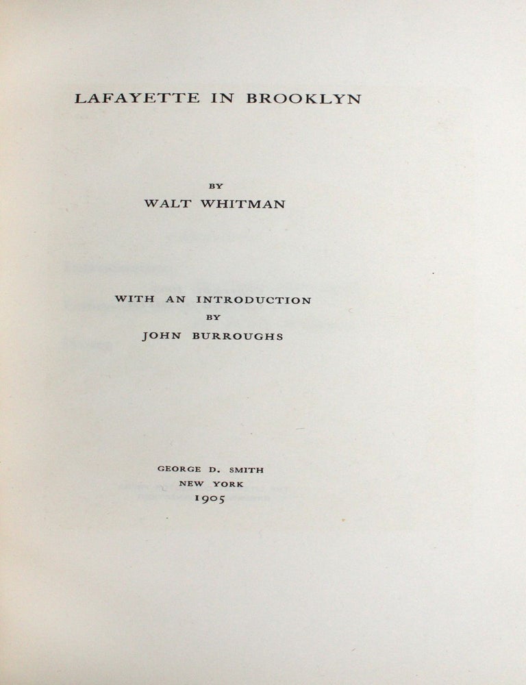 Lafayette in Brooklyn. With an Introduction by John Burroughs (2/8)