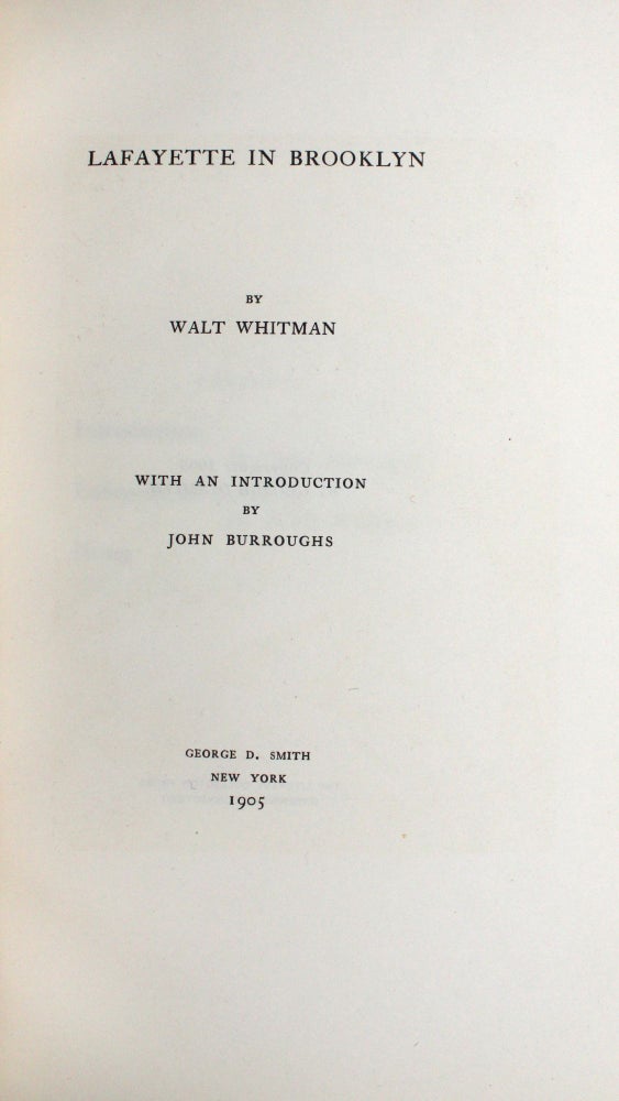 Lafayette in Brooklyn. With an Introduction by John Burroughs (2/8)