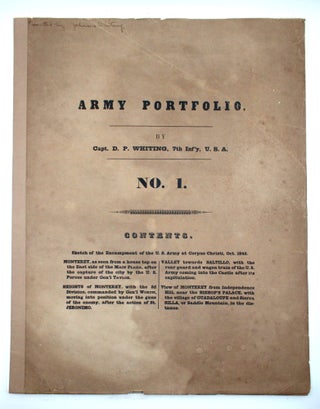 Item #367054 Army Portfolio. By Capt. D. P. Whiting, 7th Inf'y, U.S.A. No. 1 [wrapper title, all...