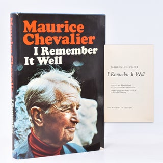 Item #367107 I Remember It Well. Maurice Chevalier