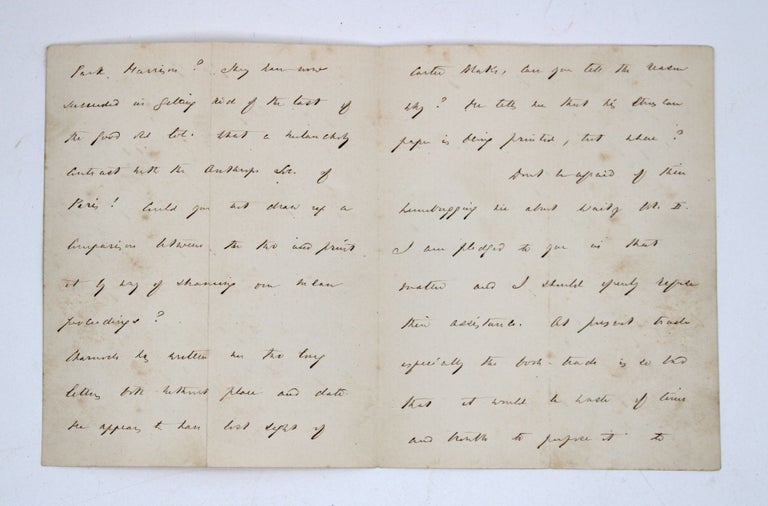Autograph Letter, signed (“R.F. Burton”), to J. Frederick Collingwood, dated 17 August 1876, deploring the state of the Anthropological Institute