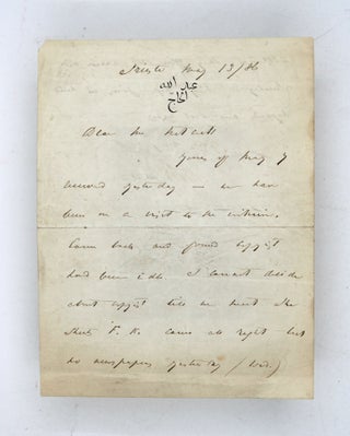 Item #367147 Autograph Letter, signed (“R.F. Burton”), dated Trieste 13 May 1886. Richard F....