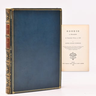 Item #367236 Osorio A Tragedy As Originally Written in 1797...Now first printed from a Copy...
