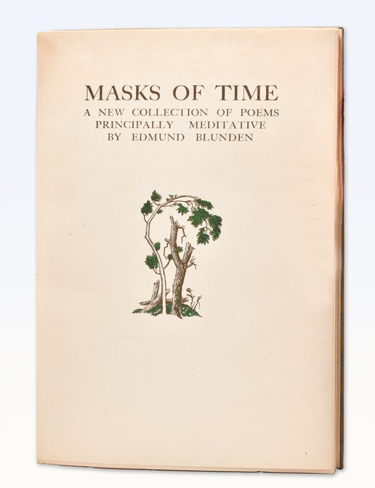 Masks of Time. A New Collection of Poems Principally Meditative