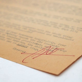 Typescript Letter, Signed ("HST") to his friend Paul Semonin