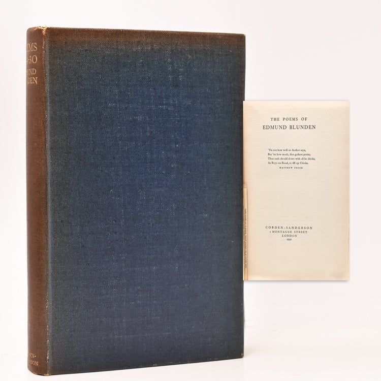 The Poems of Edmund Blunden Spine title: Poems 1914 - 1930 - Edmund ...