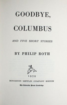 Item #367888 Goodbye, Columbus. Philip Roth