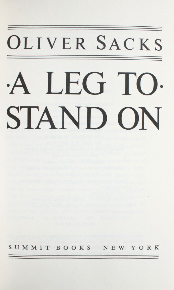 A Leg to Stand On