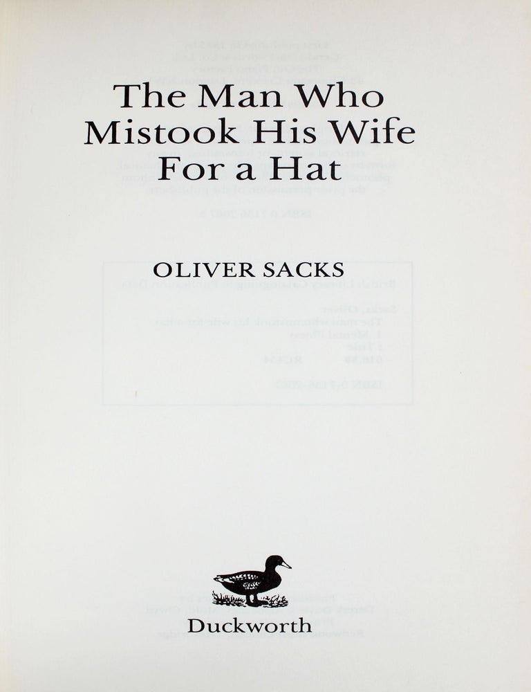 The Man Who Mistook His Wife for a Hat