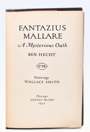 Item #368100 Fantazius Mallare. Ben Hecht