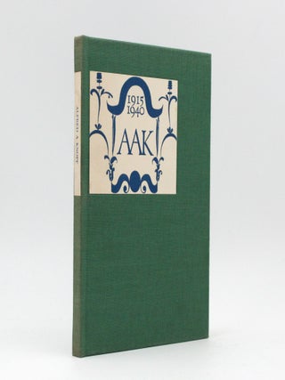 Item #368125 Alfred A. Knopf: Quarter Century. Elmer Adler