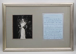 Item #368242 Autograph Letter Signed, "With all affectionate wishes, Jackie," to Berenice Abbott...