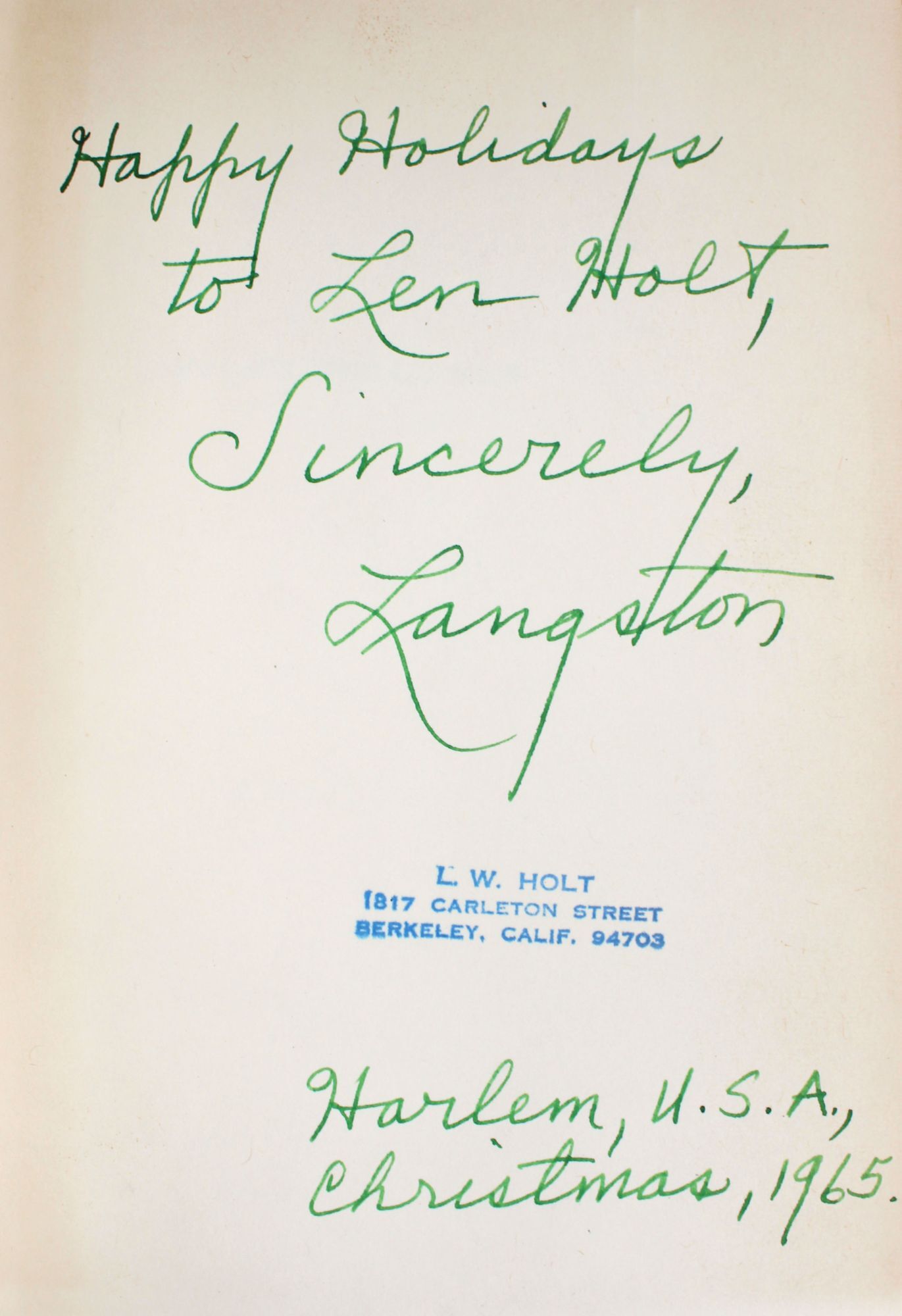 Simple's Uncle Sam - Langston Hughes - First Edition; First edition ...
