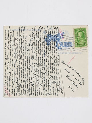 Item #369362 Autograph Postcard, signed (&ldquo;HP&rdquo;), to Howard Wandrei, raving about the beauty of...