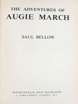 Item #369375 The Adventures of Augie March. Saul Bellow