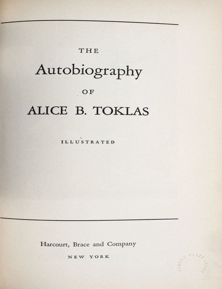 The Autobiography of Alice B. Toklas