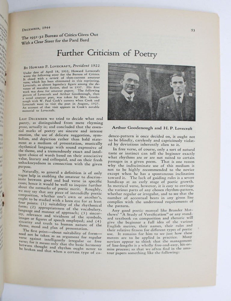 Lovecraft Offers Verse Criticism [in:] The National Amateur, Vol. 57, no. 4 (3/3)