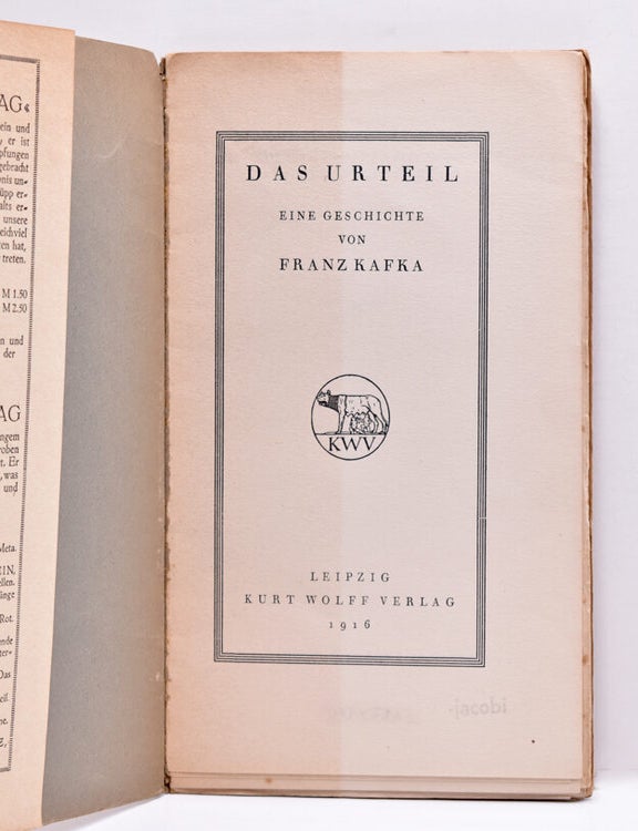 Das Urteil, eine Geschichte