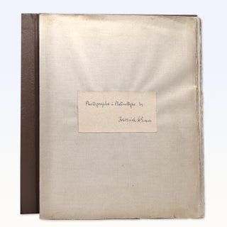 Item #369709 An Album of Photographs in Platinotype. comprising 47 reproductions of drawings by...