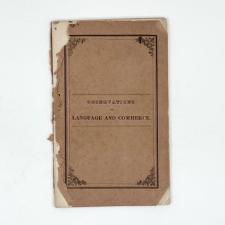Item #370306 Observations on Language, and on the Errors of Class-Books; addressed to the Members...
