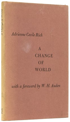 Item #37051 A Change of World. With a foreword by W. H. Auden. Adrienne Cecile Rich