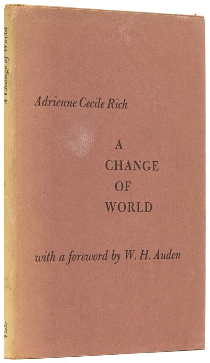 Item #37051 A Change of World. With a foreword by W. H. Auden. Adrienne Cecile Rich.