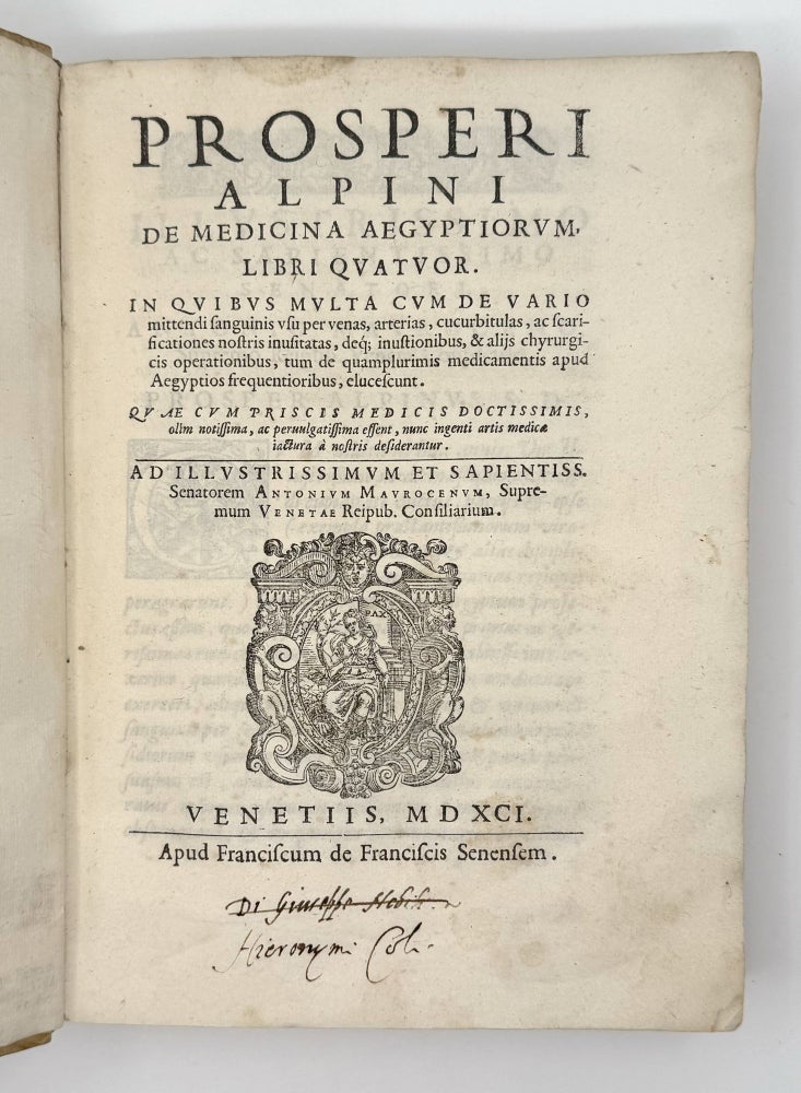 De medicina Aegyptiorum, libri quatuor