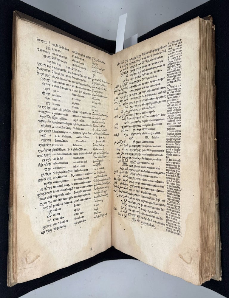Psalterium Hebraeum, Graecum, Arabicum, & Chaldaeum, cum tribus latinis interpretationibus & glossis &hellip;