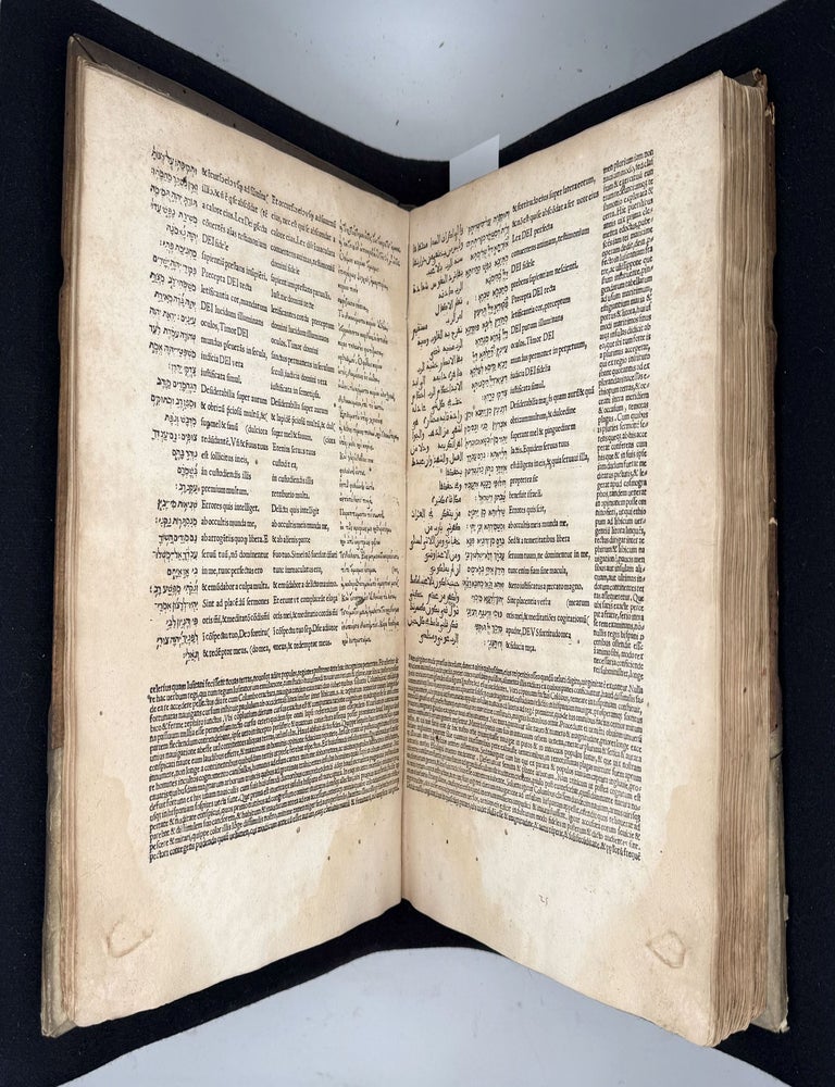 Psalterium Hebraeum, Graecum, Arabicum, & Chaldaeum, cum tribus latinis interpretationibus & glossis …