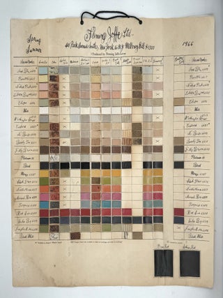 Fleming Joffe Ltd Spring Summer 1966 [Leather Color Sample Chart. Andy Warhol.