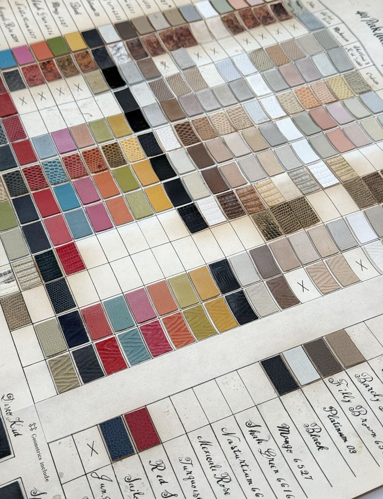 Fleming Joffe Ltd Spring Summer 1966 [Leather Color Sample Chart (2/2)