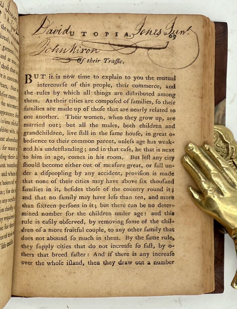 Utopia: or, The Happy Republic; A Philosophical Romance, in two books (3/4)
