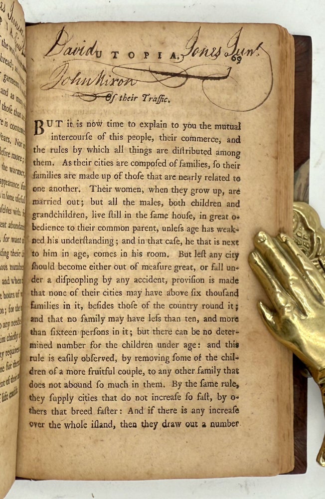 Utopia: or, The Happy Republic; A Philosophical Romance, in two books (3/4)