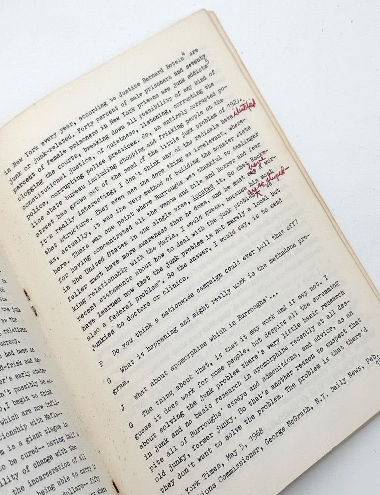 "A Talk with Allen Ginsberg" in A Magazine of Prose Published by and for Members of the Community of Bard College