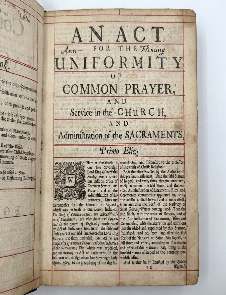 Book of Common Prayer and Administration of the Sacraments, and Other Rites and Ceremonies of the Church, According to the Use of the Church of England: together with the Psalter or Psalms of David, pointed as they are to be sung or said in churches: and the form & manner of making, ordaining, & consecrating bishops, priests, and deacons
